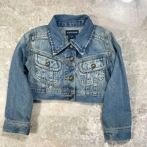 Ralph Lauren Cropped Denim Jacket Size 3T 100% cotton